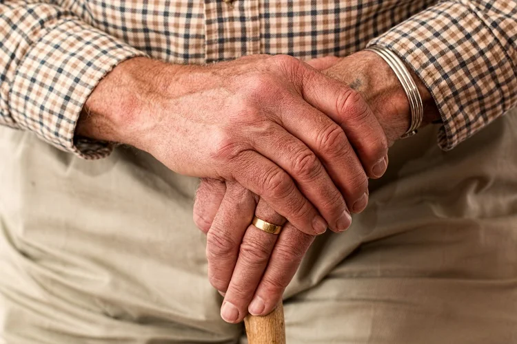 old hand elderly