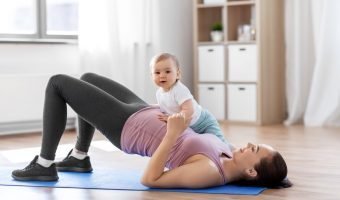 mother exercise baby