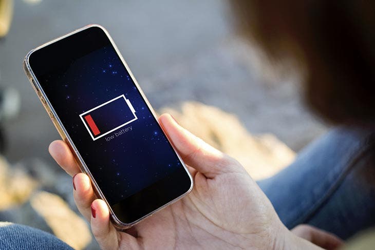 Why is it not recommended to charge your phone in public places? A danger lurks 2 A mobile phone with the battery flat