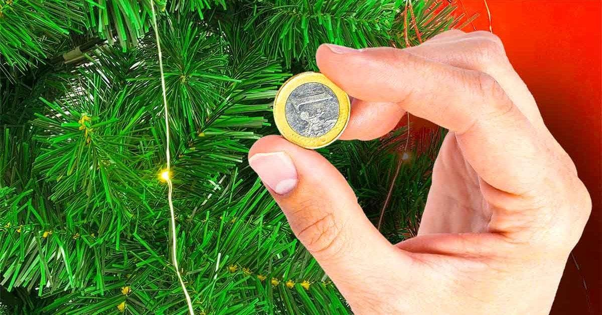 Did you put a coin in the final Christmas tree?
