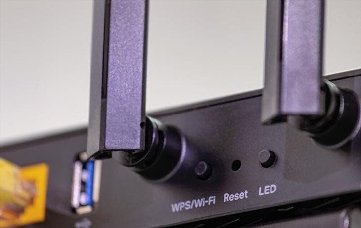 WPS button on the router