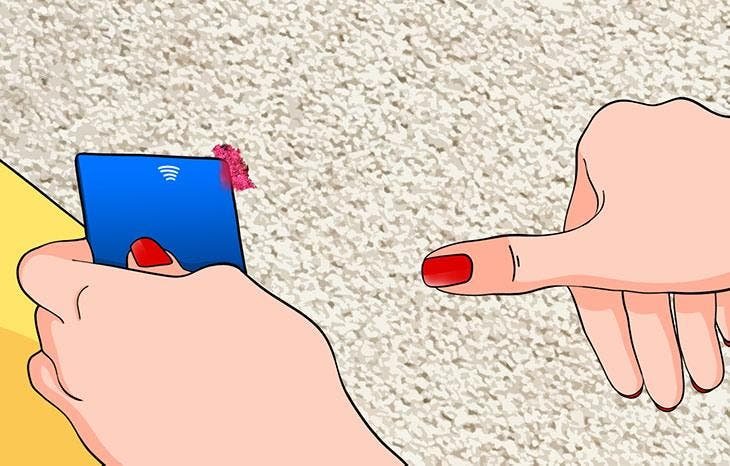 Cleaning a varnish stain on a carpet f