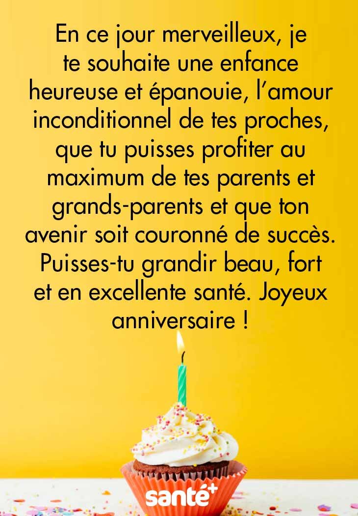 Messages d’anniversaire pour un enfant