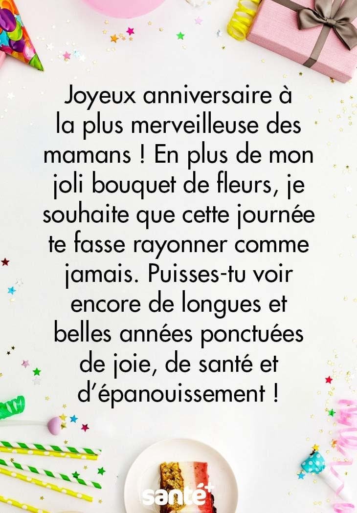 Messages d’anniversaire pour sa mère