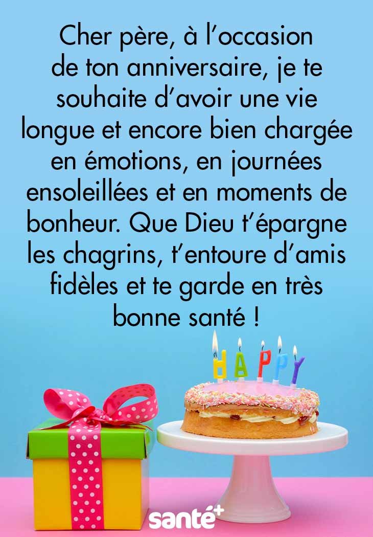 Messages d’anniversaire pour son père